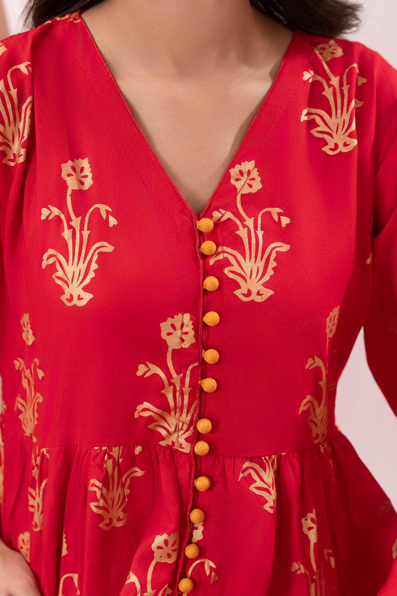 Women Red Maxi