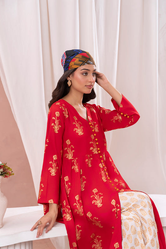 Women Red  Maxi