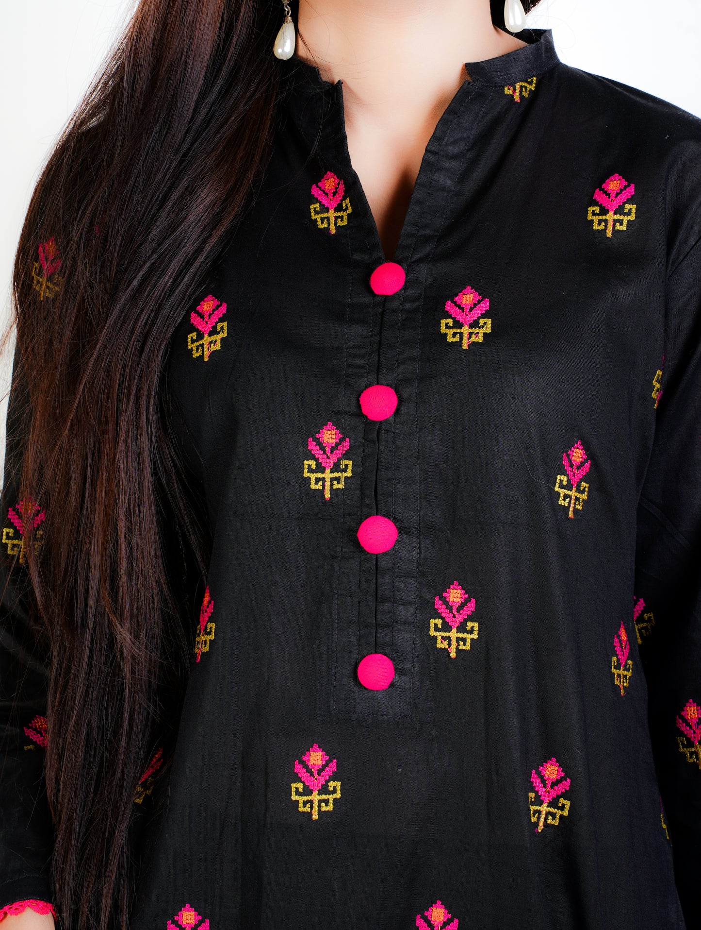 Cotton Lawn - Embroided Suit - D015