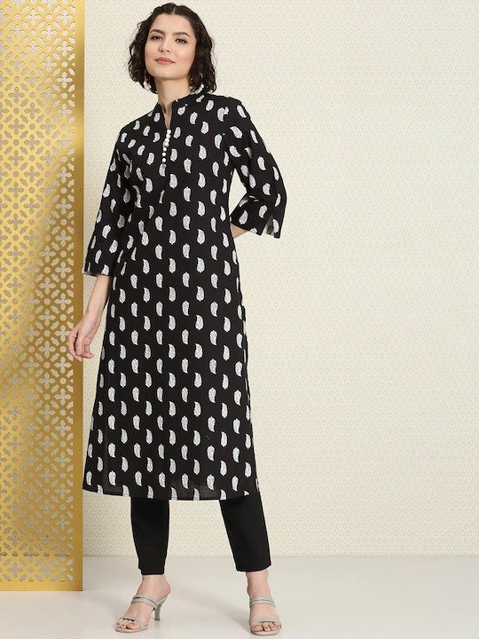 Black & White Basic 2 Piece Dress