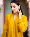 Mustard Katan Silk 2 Piece