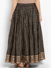 Black Printed Skirt